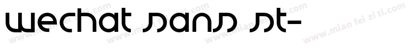 wechat sans st字体转换